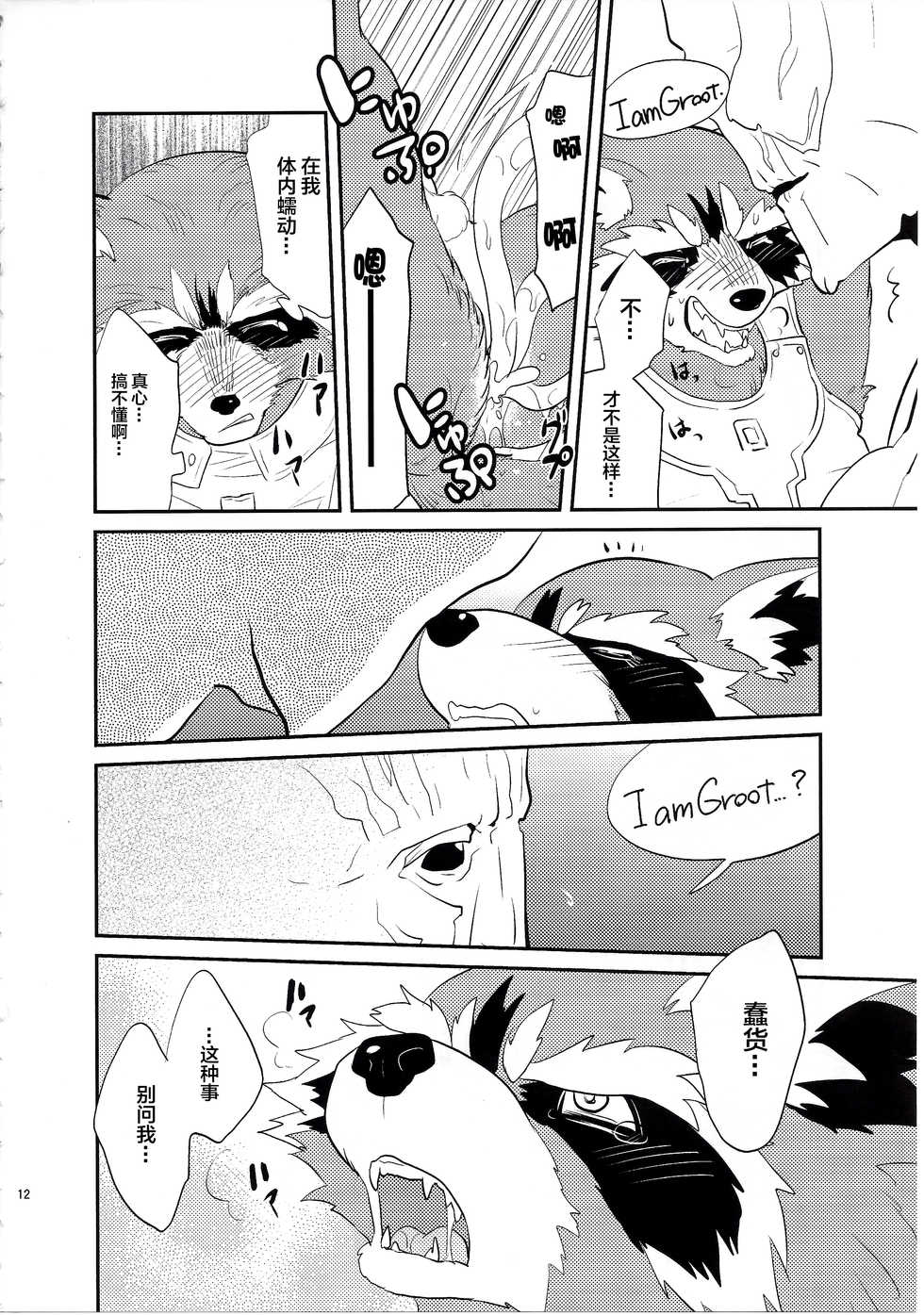 (Fur-st 8) [INK (Kreuz, Kandagawa Gufu)] ROCKET START! (Guardians of the Galaxy) [Chinese] [逃亡者x新桥月白日语社] - Page 12