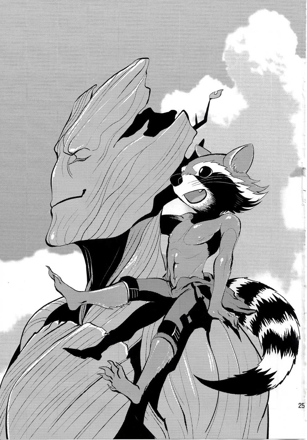 (Fur-st 8) [INK (Kreuz, Kandagawa Gufu)] ROCKET START! (Guardians of the Galaxy) [Chinese] [逃亡者x新桥月白日语社] - Page 25