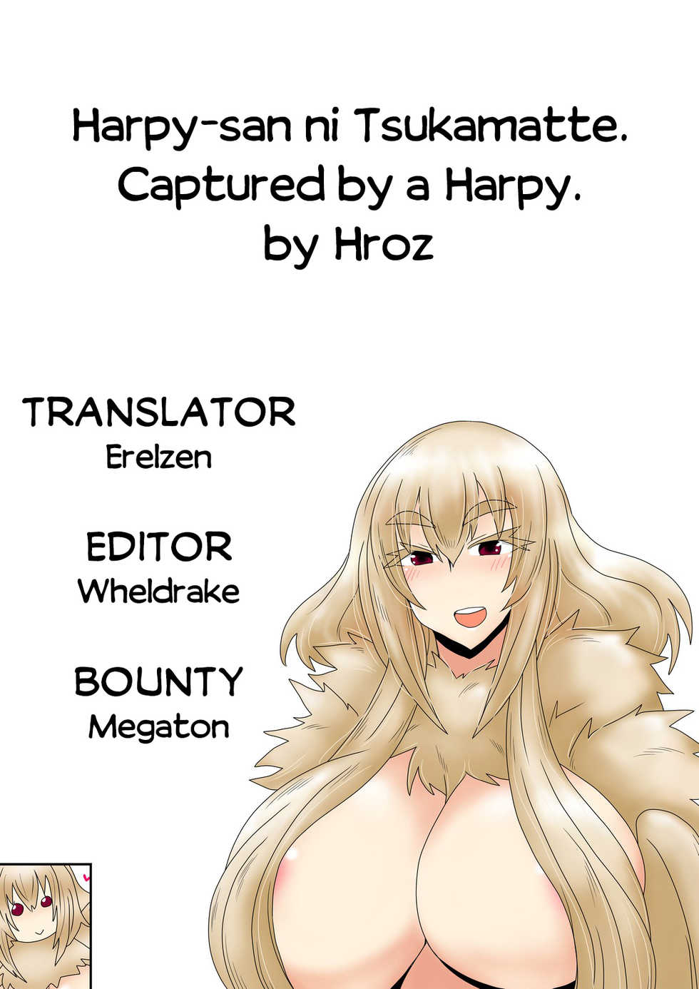 [Hroz] Harpy-san ni Tsukamatte. | Captured By A Harpy. [English] {Erelzen} - Page 9