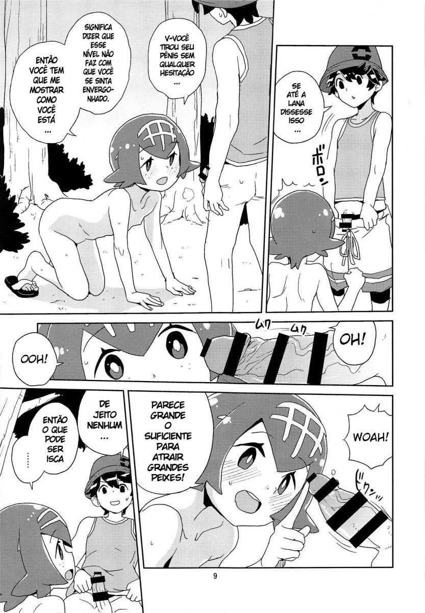 (C95) [Zenra Restaurant (Heriyama)] A! Yasei no Suiren ga Tobidashite Kita! (Pokémon Sun and Moon) [Portuguese-BR] - Page 7