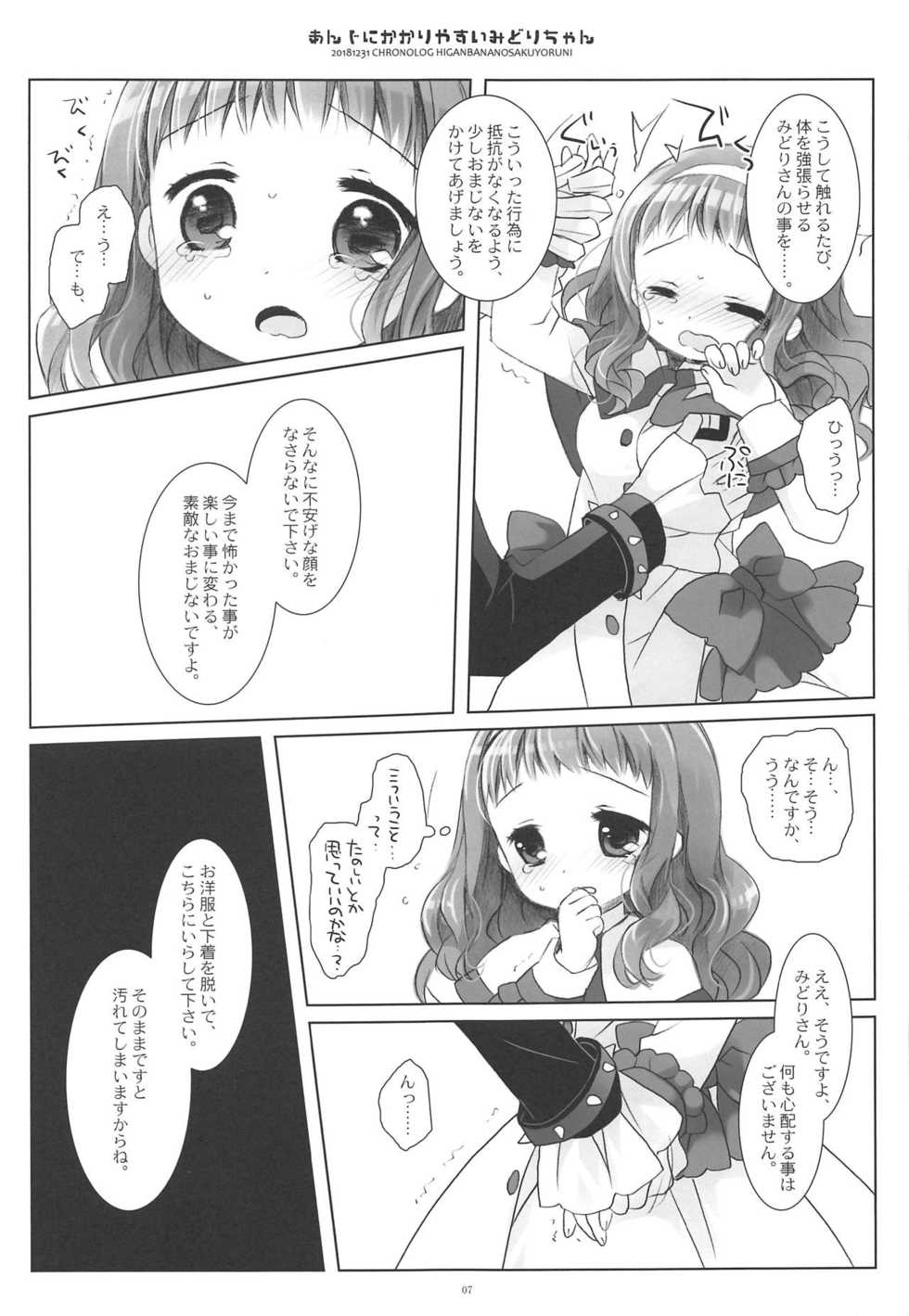 (C95) [CHRONOLOG (Sakurazawa Izumi)] Anji ni Kakariyasui Midori-chan (Higanbana no Saku Yoru ni) - Page 6