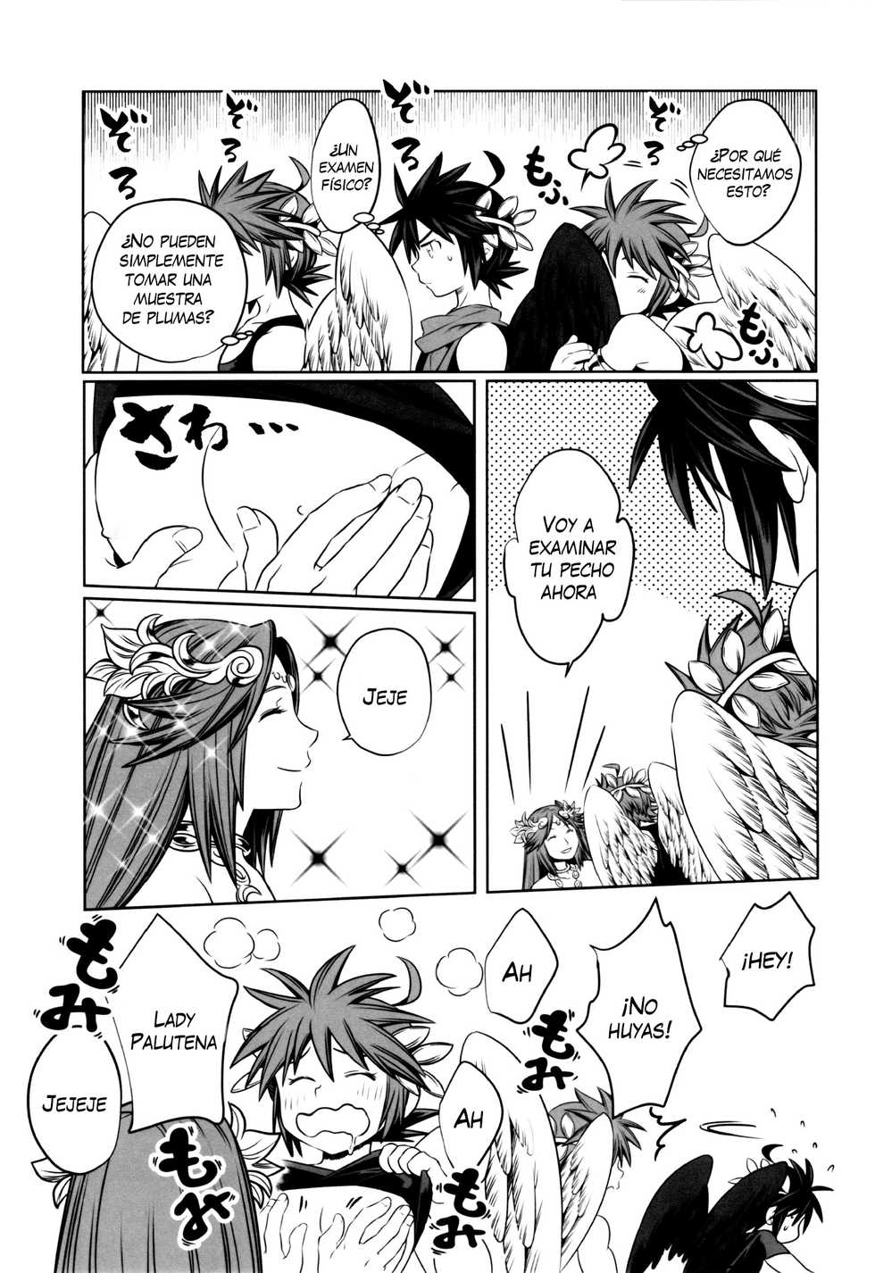 (C90) [Karasuma Pink Higashiiru (Karasuma Pink)] Delivery Angel Land (Kid Icarus) [Spanish] [Shota Sekai] - Page 22