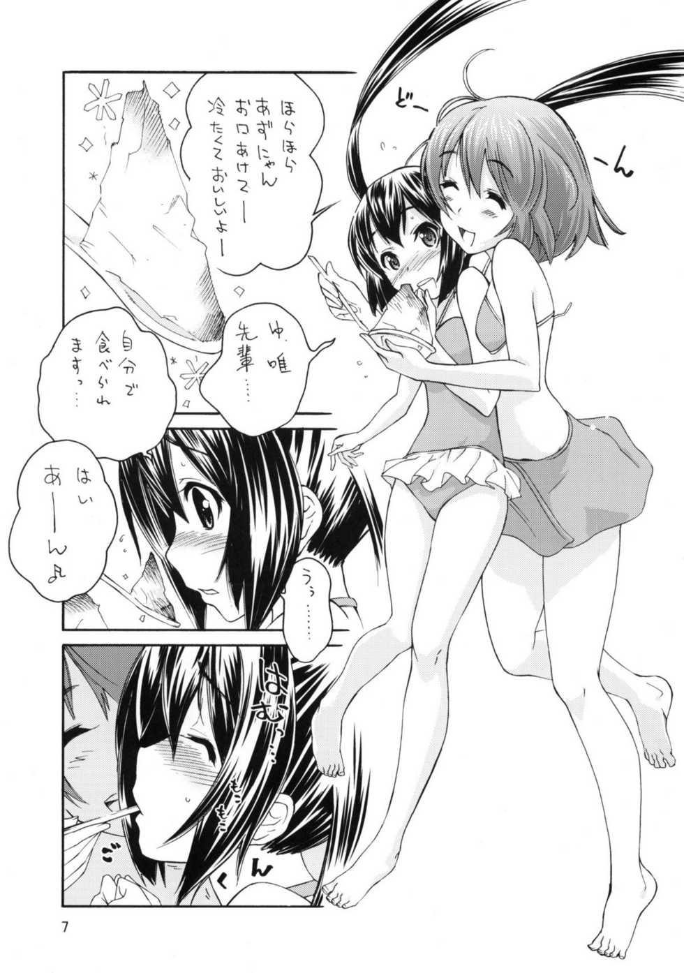 (C76) [Barbarossa (Shinonome Tarou, LEE, Yamazaki Mitsuru)] BUTTERFLIES (K-ON!) - Page 6