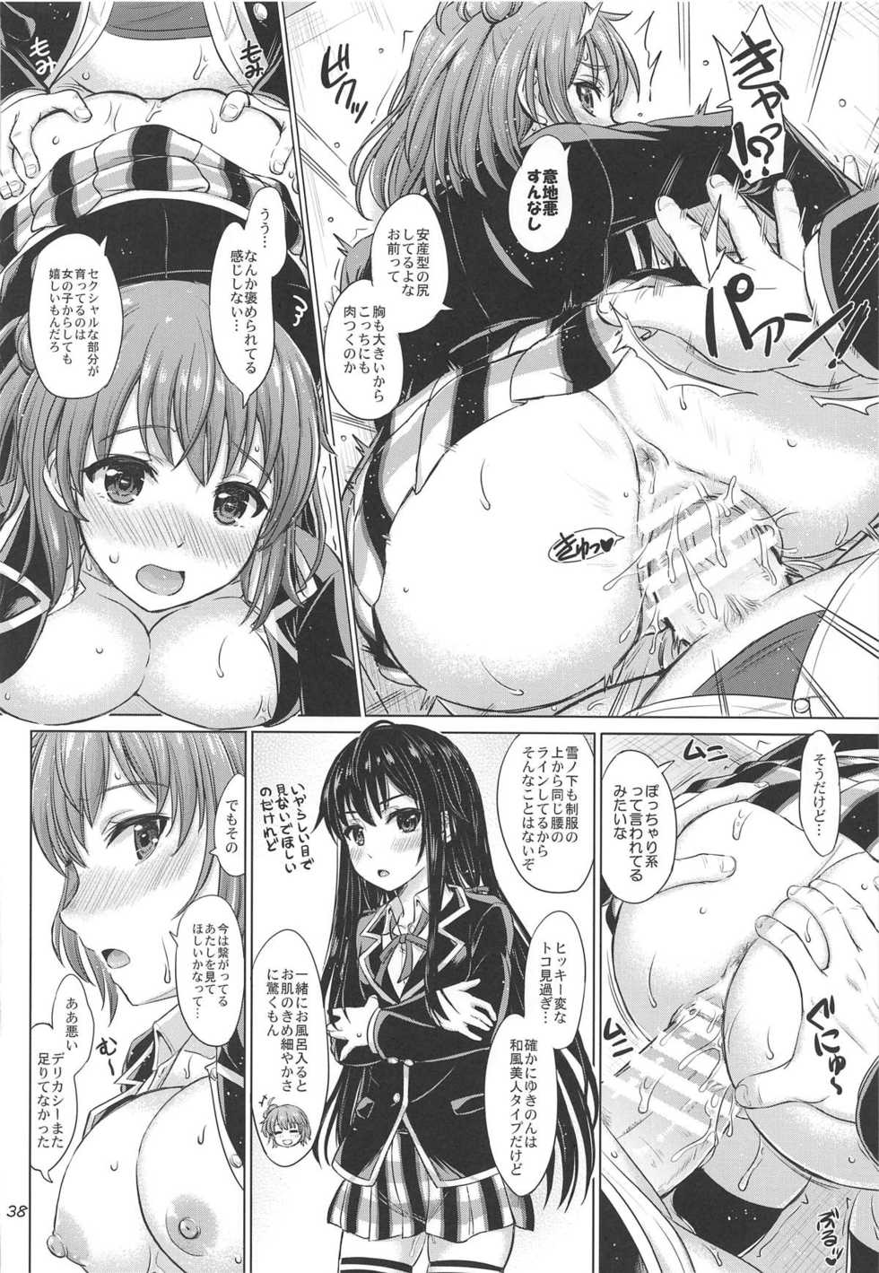 [studio A (Inanaki Shiki)] Houshi-bu no Nureta Toiki-tachi. (Yahari Ore no Seishun Love Come wa Machigatteiru.) [2019-06-22] - Page 37