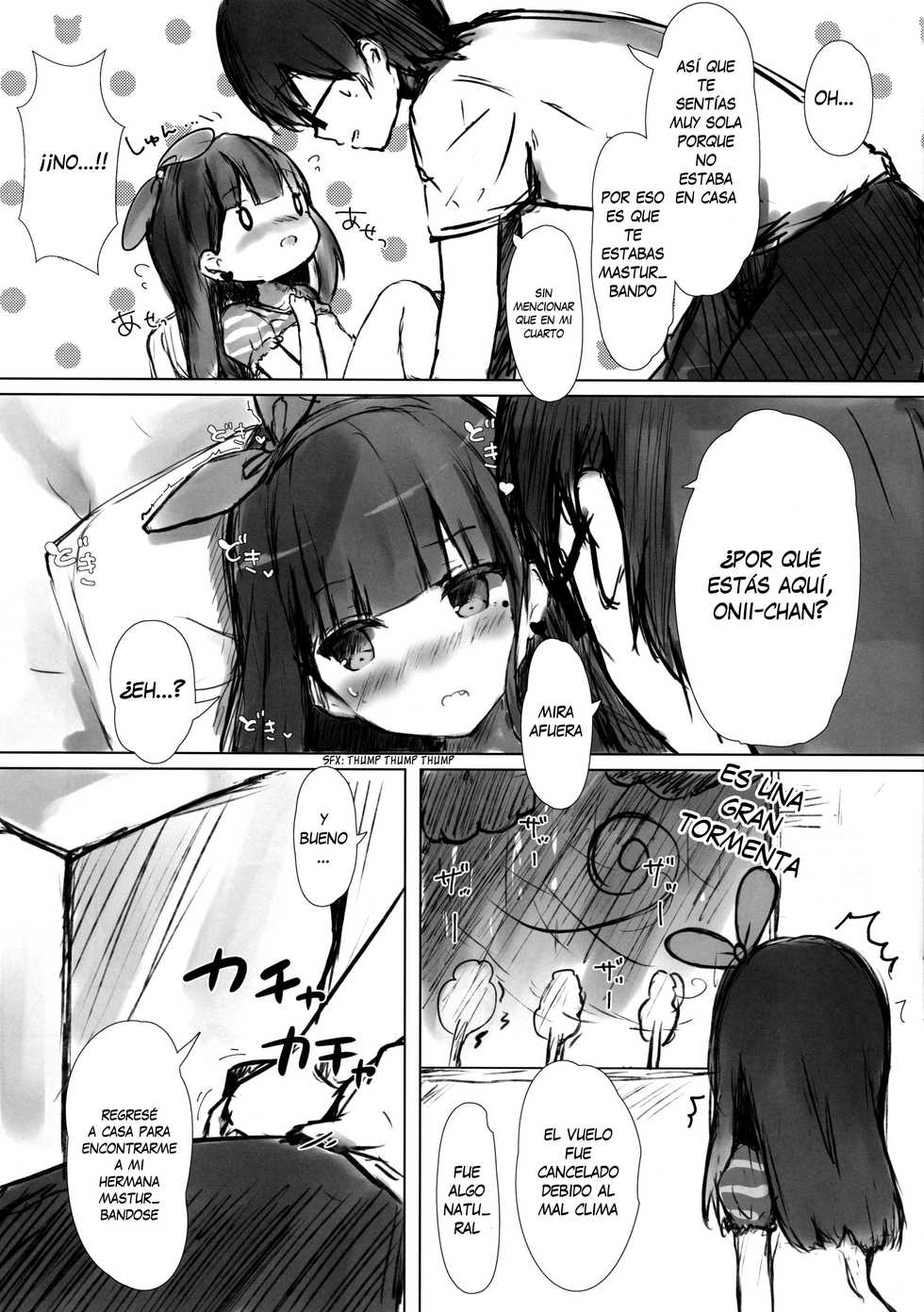 (C94) [PoyoPoyoSky (Saeki Sola)] Onii-chan wa Onapet [Spanish] [Black House] - Page 8