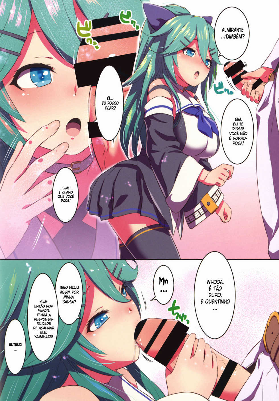 [Nantara Kantara (Shungiku Tenudon)] Yamakaze ni Kamaitai! (Kantai Collection -KanColle-) [Portuguese-BR] [DiegoVPR] [Digital] - Page 6