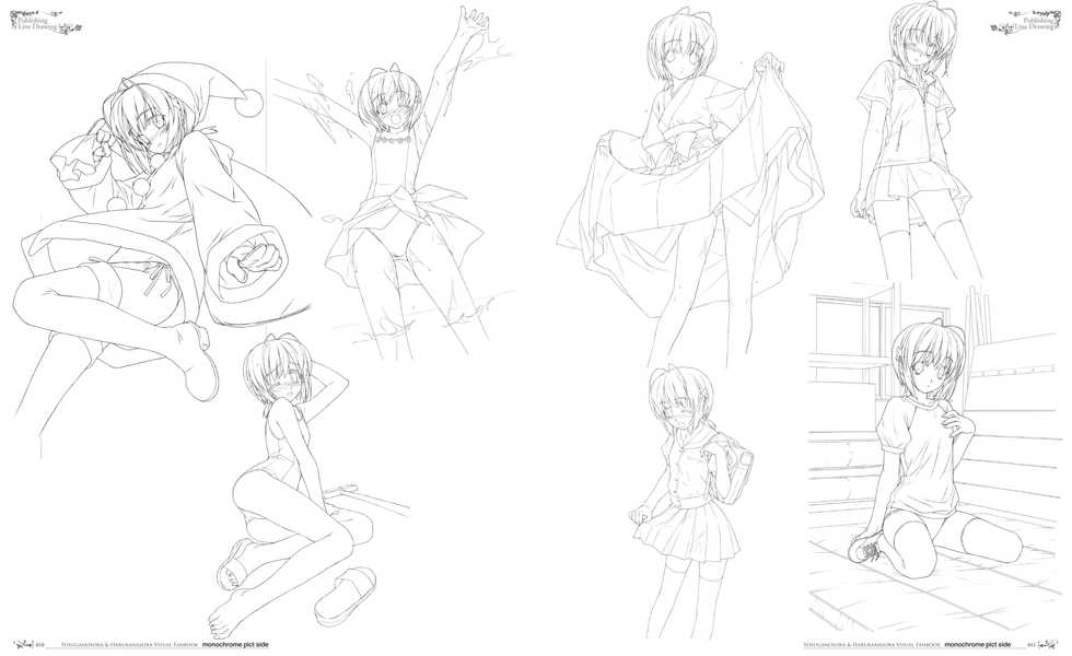 Yosuga no Sora Visual Fanbook (monochrome pict side) - Page 10