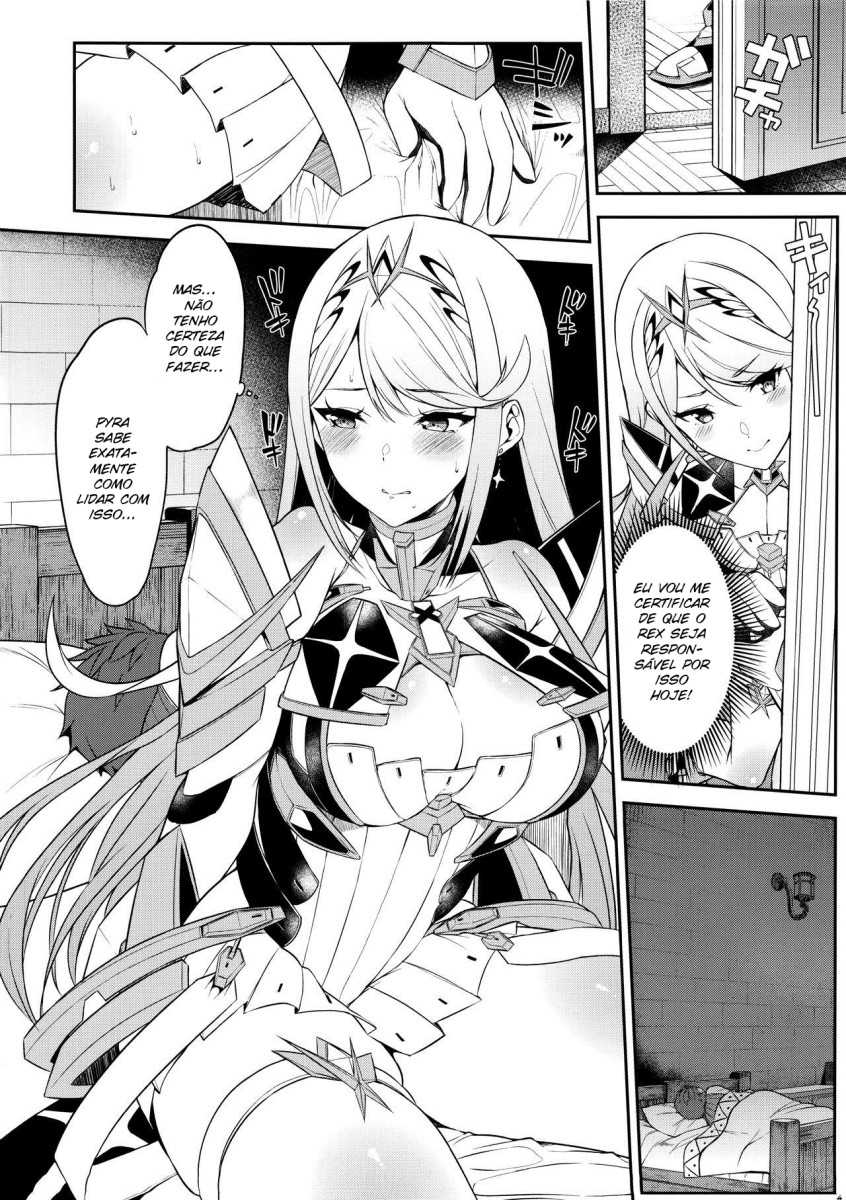 (C95) [Yuuki Nyuugyou (Yuuki Shin)] Hikari Are - Fiat Lux (Xenoblade Chronicles 2) [Portuguese-BR] [Ninjaboy] - Page 5