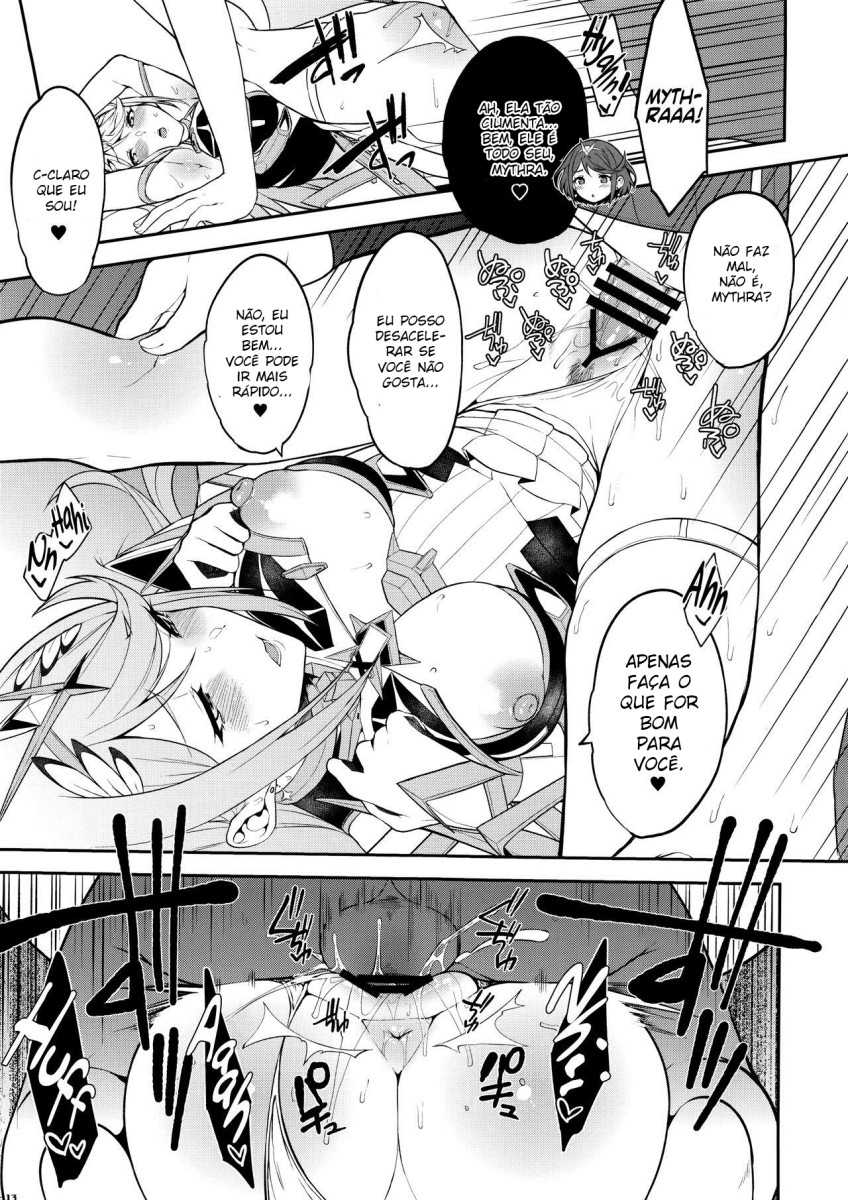 (C95) [Yuuki Nyuugyou (Yuuki Shin)] Hikari Are - Fiat Lux (Xenoblade Chronicles 2) [Portuguese-BR] [Ninjaboy] - Page 14