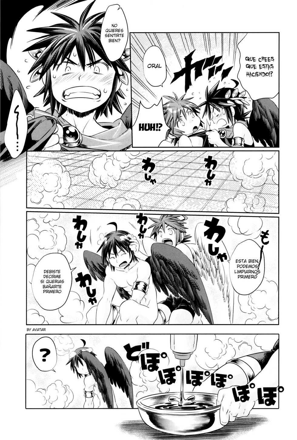 (HaruCC20) [Karasuma Pink Higashiiru (Karasuma Pink)] Tokushu Yokujou Angel Land (Kid Icarus) [Spanish] [Avatar-kun] - Page 8