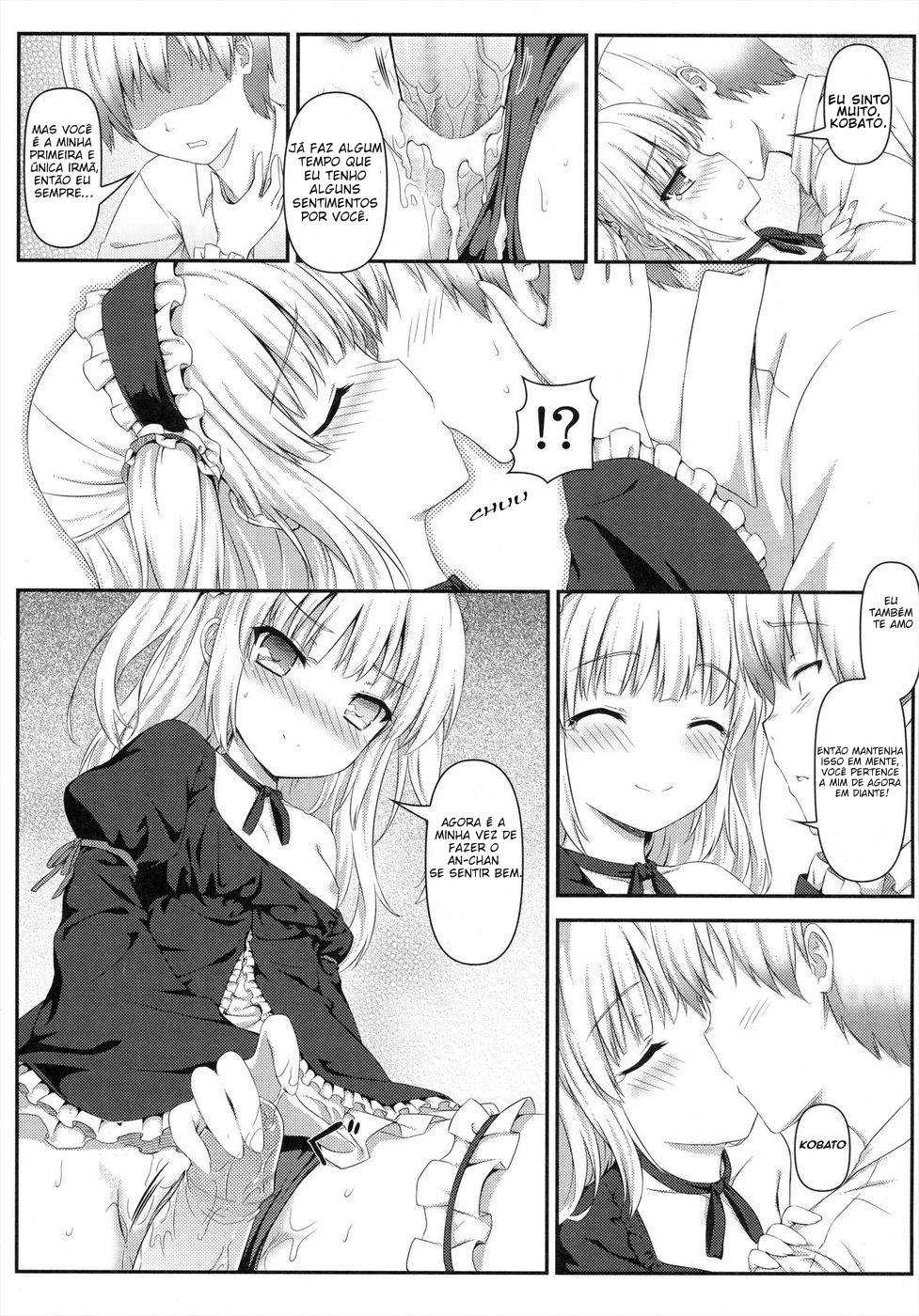 (C81) [Shadow Sorceress Communication Protocol (Hiten Onee-ryuu)] Boku wa Imouto no Wagamama ni Katenai (Boku wa Tomodachi ga Sukunai) [Portuguese-BR] [NietoHentai] - Page 13