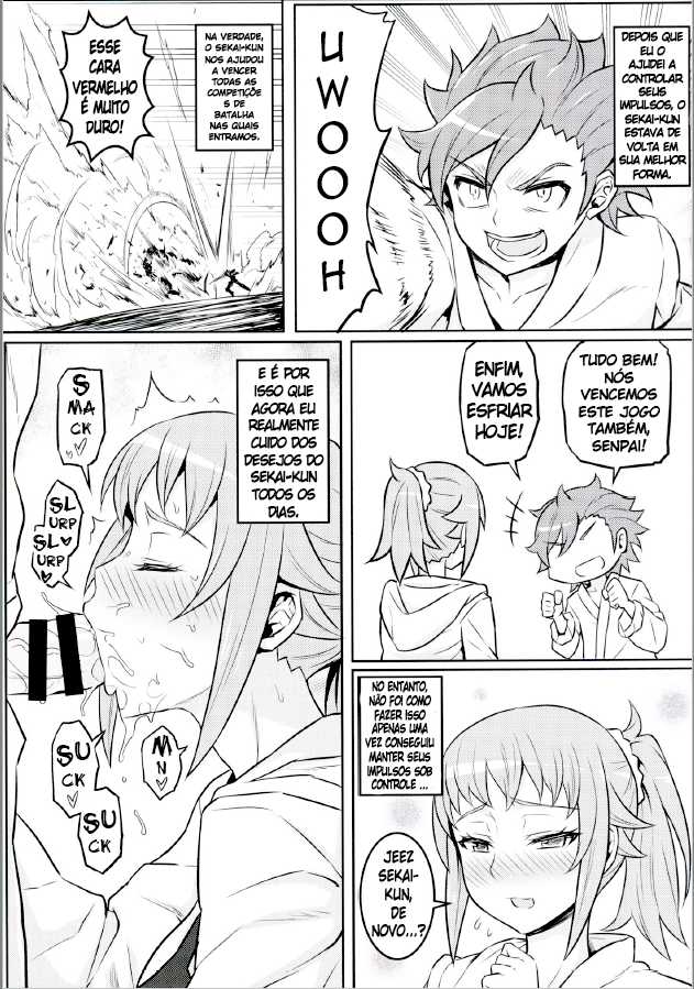 (C87) [Green Ketchup (Zhen Lu)] Nayamashii Fighters (Gundam Build Fighters Try) [Portuguese-BR] - Page 10