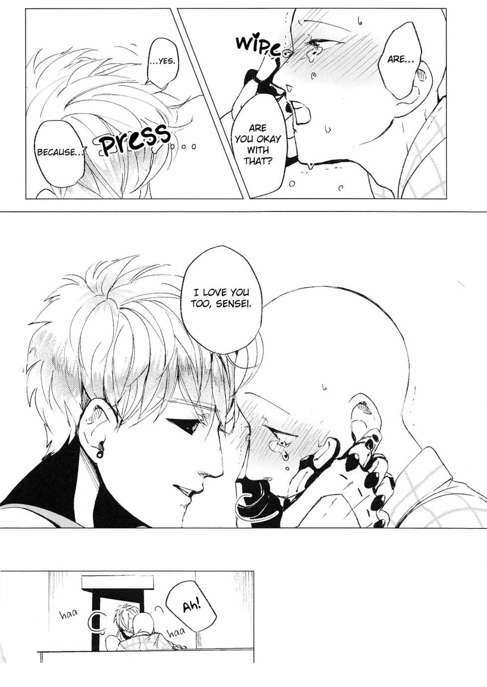 (ONE→HUNDRED 12) [Hishigata no Konchu (polon)] Delicious Yagi milk (One Punch Man) [English] [Otokonoko Scans] - Page 39