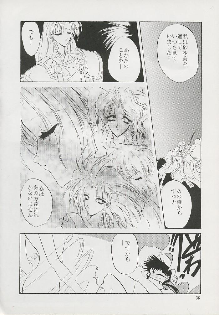 (Comic Castle 6) [Hanchidorinka, Greyhound (Various)] Tenyou (El Hazard, Tenchi Muyo!) - Page 34