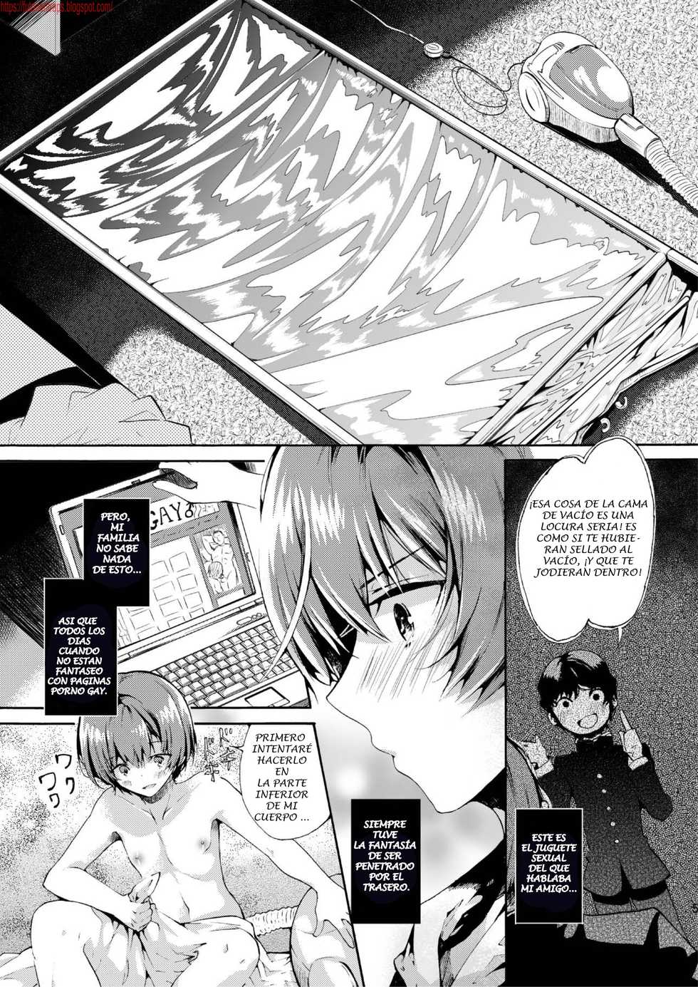 [Sakusaku Kangen Noushuku (Matashita Kintama)] Vacuum Bed Shounen [Spanish] [bananare22] [Digital] - Page 3