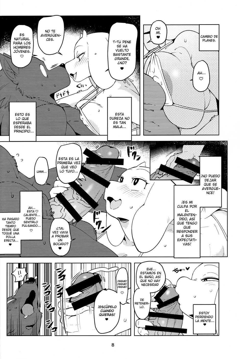 (Kemoket 8) [Kemono Ekaki no Kousoku 2 (Sindoll)] MomMomToriSoap (Undertale) [Spanish] [Kamus2001] - Page 8