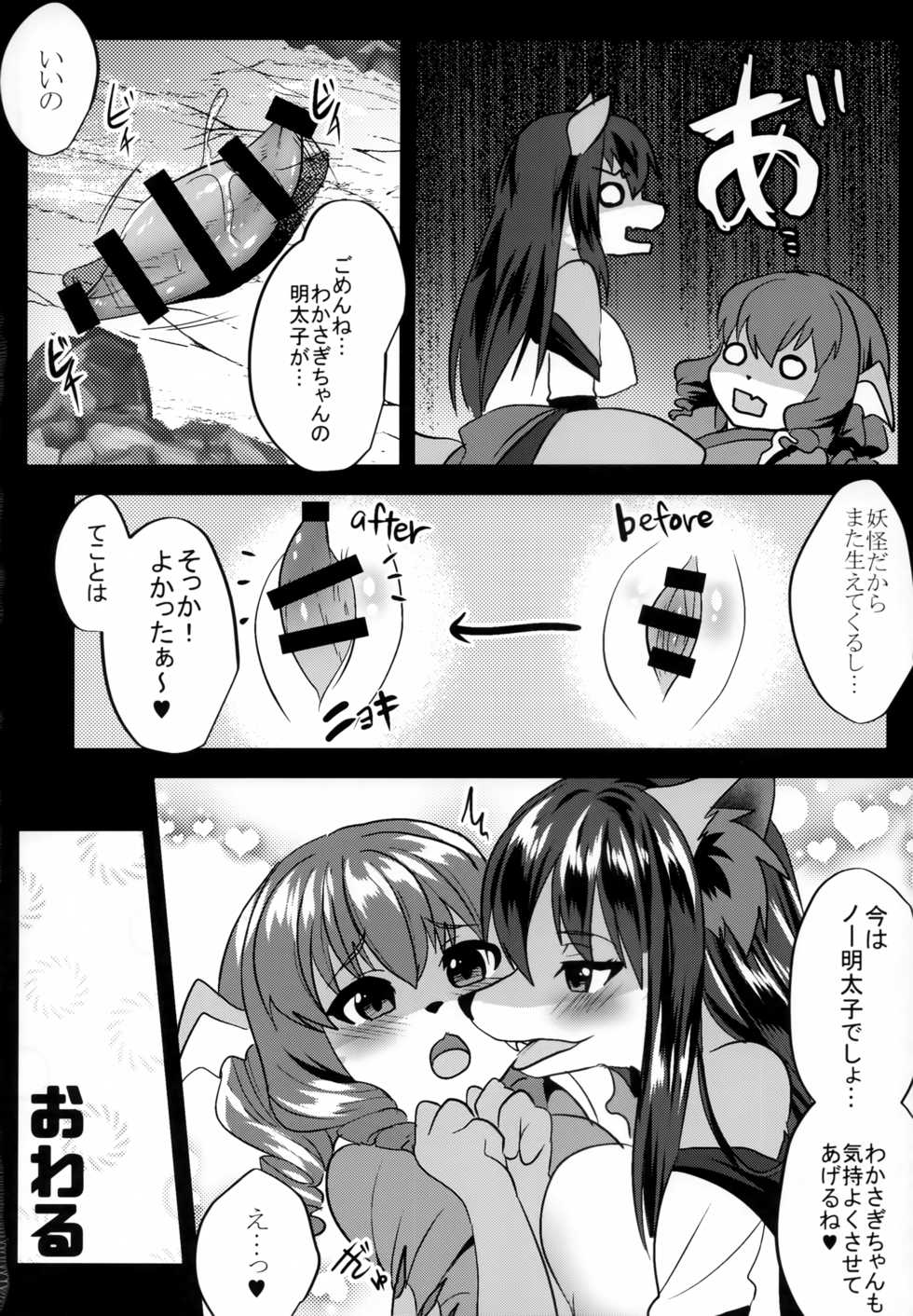 (Kemoket 8) [Kimuchi-tei (Ruri Tsubame)] Osamara Night (Touhou Project) - Page 17