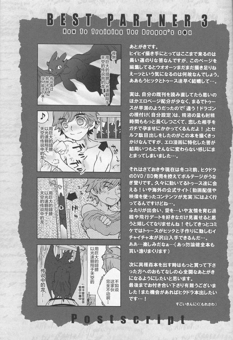 (C79) [Kon'na Tokoro no Kin'niku made Kitaeru nante... (Sugoi Kin'niku)] BEST PARTNER3 (How to Train Your Dragon) [Chinese] [逃亡者x新桥月白日语社汉化] - Page 31