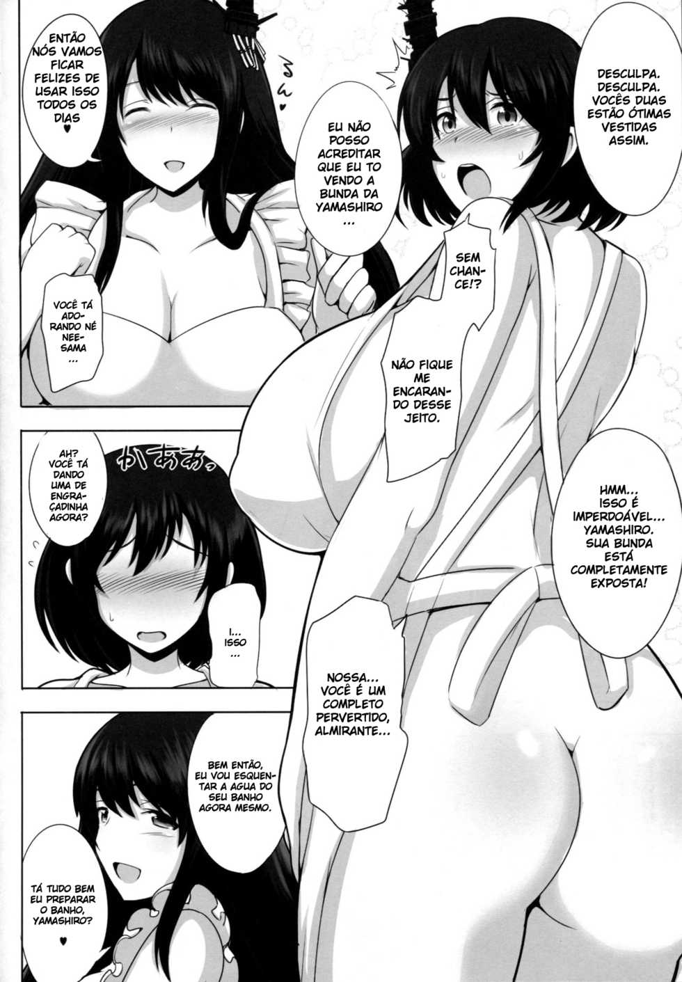 (C86) [Yuasa Rengou (Jean Louis)] Okusama wa Fusou Shimai (Kantai Collection -KanColle-) [Portuguese-BR] - Page 6