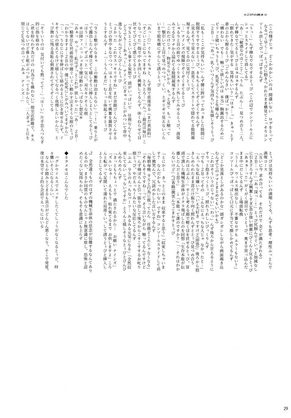 (C93) [Usagizadou (Enu, Rua)] Sei no honnou (NieR: Automata) - Page 28