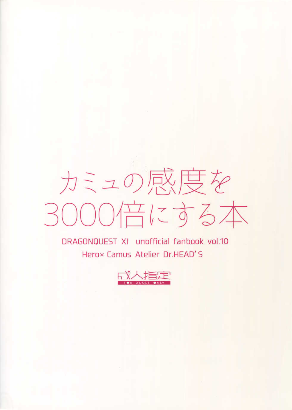 (Sekai to Taiju no Kioku III) [Atelier Dr.HEAD'S (Katou Chakichi)] Kamyu no Kando o 3000-bai ni Suru Hon (Dragon Quest XI) - Page 18