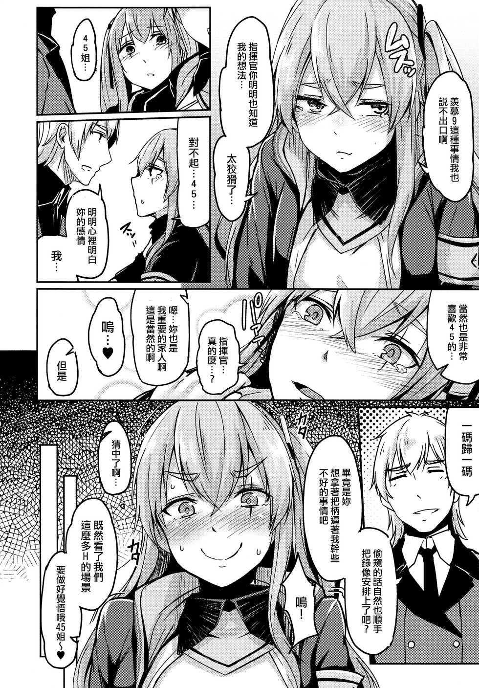 (C96) [ZIGZAG (Hirno)] UMP Kazoku Zoku Keikaku (Girls' Frontline) [Chinese] [活力少女戰線×無毒漢化組] - Page 9