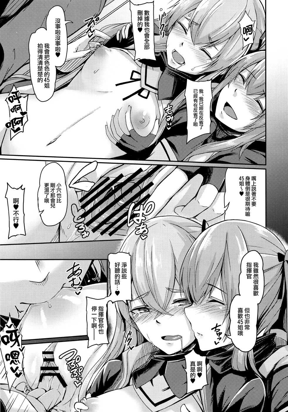 (C96) [ZIGZAG (Hirno)] UMP Kazoku Zoku Keikaku (Girls' Frontline) [Chinese] [活力少女戰線×無毒漢化組] - Page 10