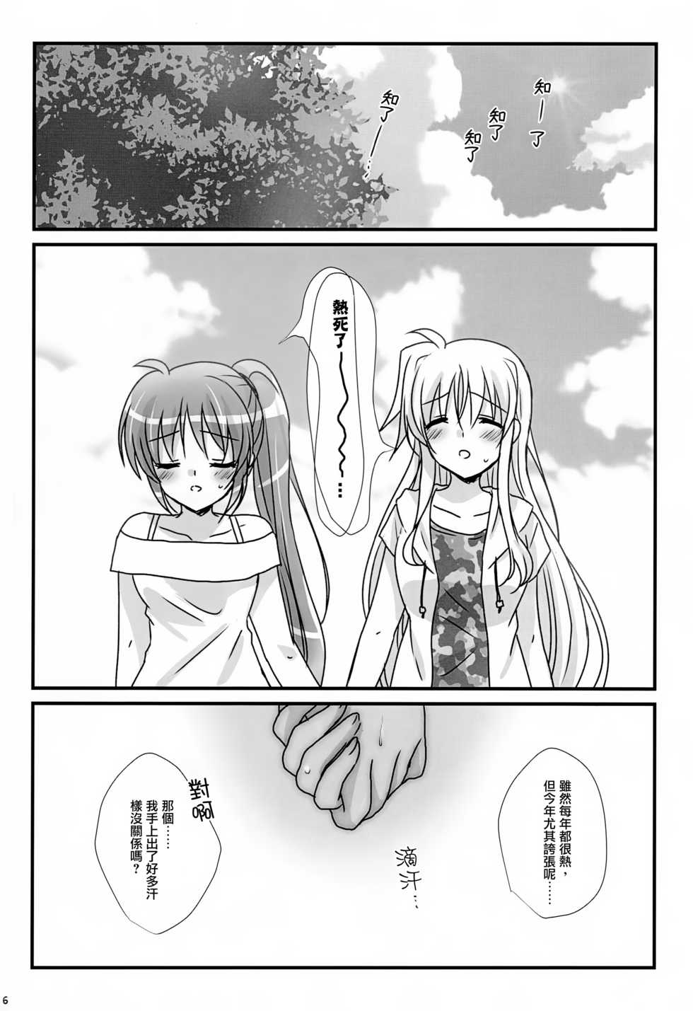 (C94) [Ameiro (Nanashiki)] Natsudoke (Mahou Shoujo Lyrical Nanoha) [Chinese] [大友同好会&豆腐磨坊漢化組] - Page 4