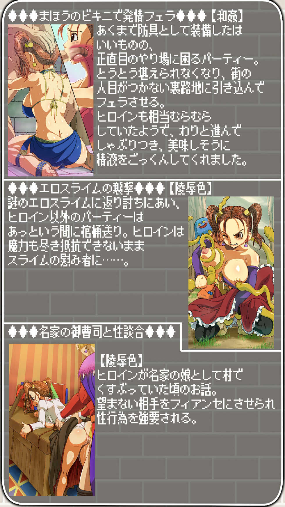 [Okojo no Machi] Bougen Yorimo Heroine to Shitai! (Dragon Quest VIII) - Page 3