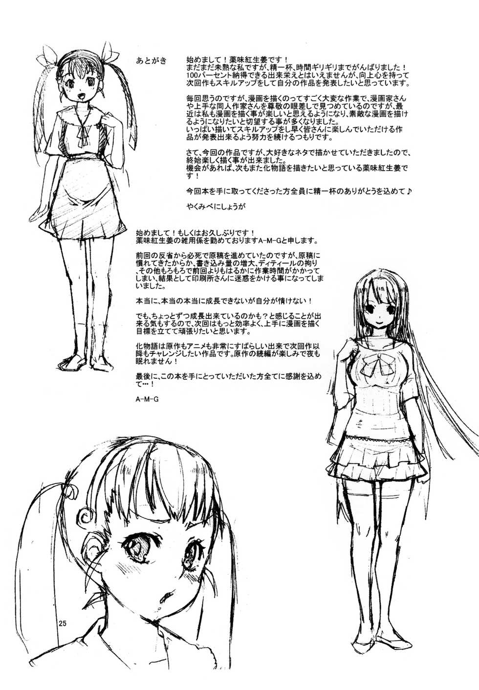 (C77) [Yakumi Benishouga (Yakumi Benishouga, A-M-G)] Pachimonogatari (Bakemonogatari) [Spanish] - Page 25