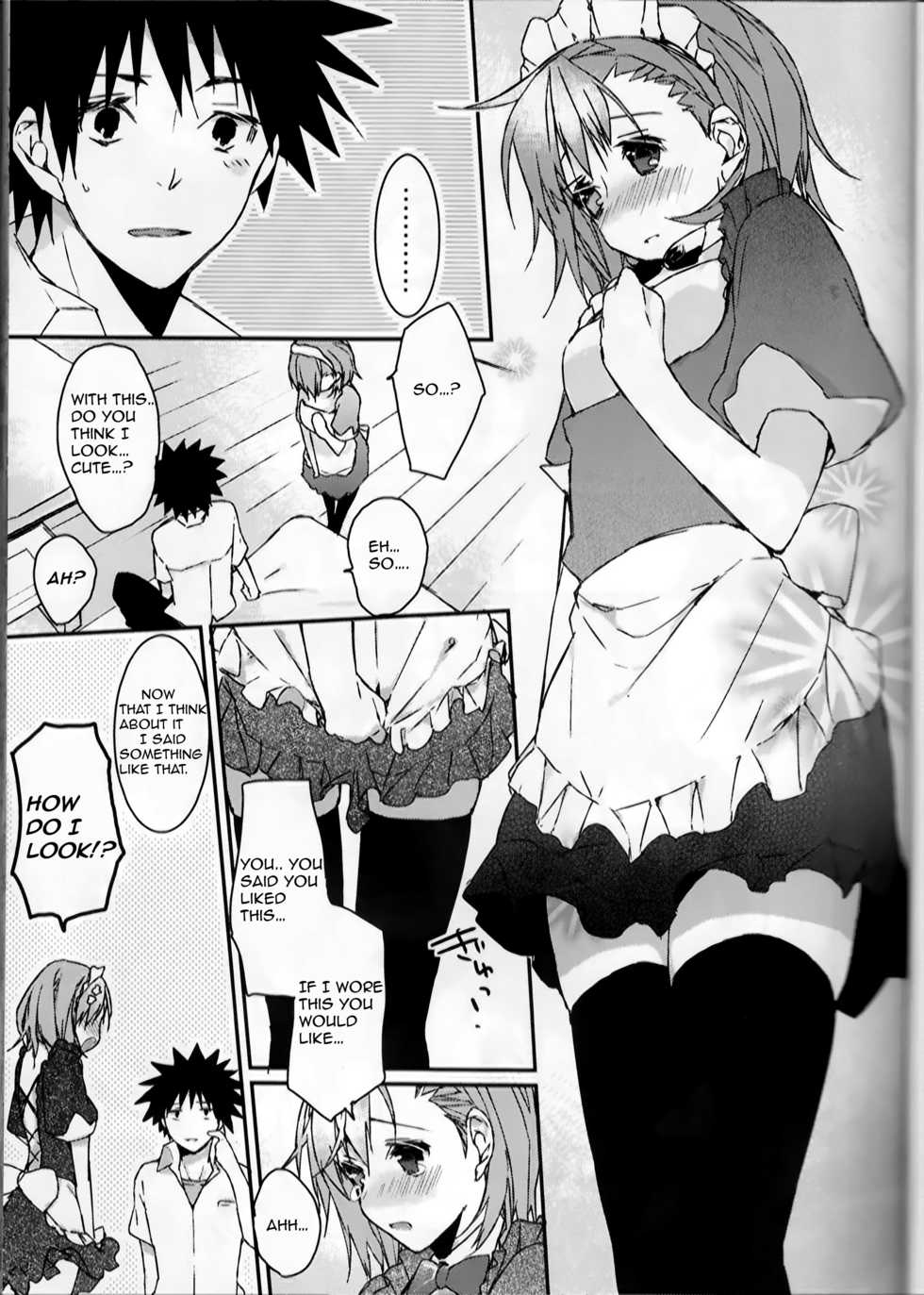 (C74) [atSD (Tsuneyoshi)] Mikoto to. (Toaru Kagaku no Railgun) [English] [EHCOVE] - Page 9