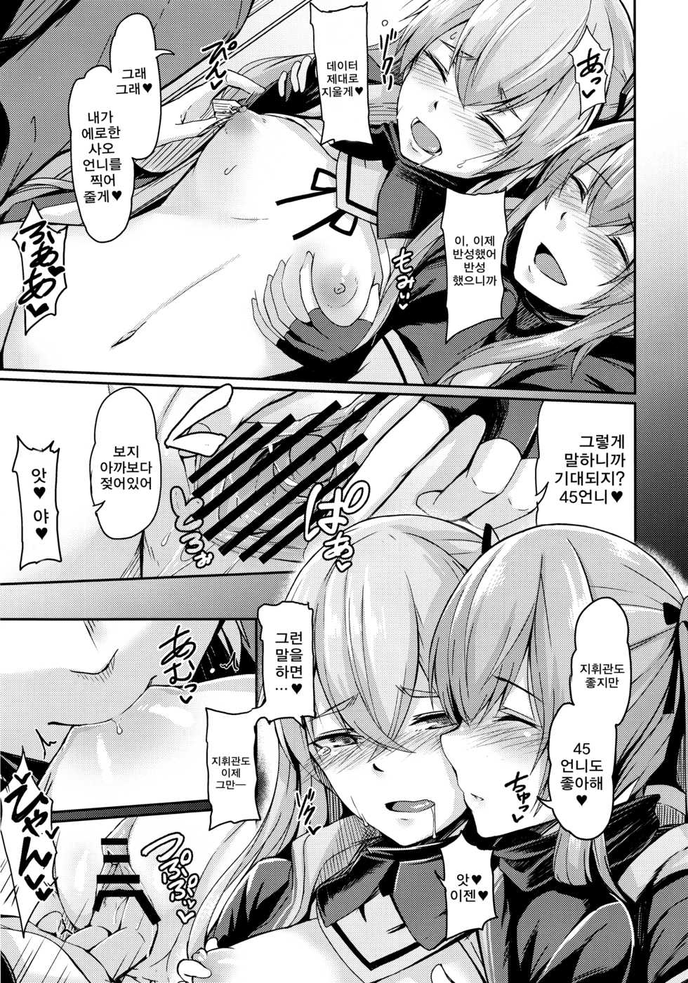 (C96) [ZIGZAG (Hirno)] UMP Kazoku Zoku Keikaku (Girls' Frontline) [Korean] - Page 11