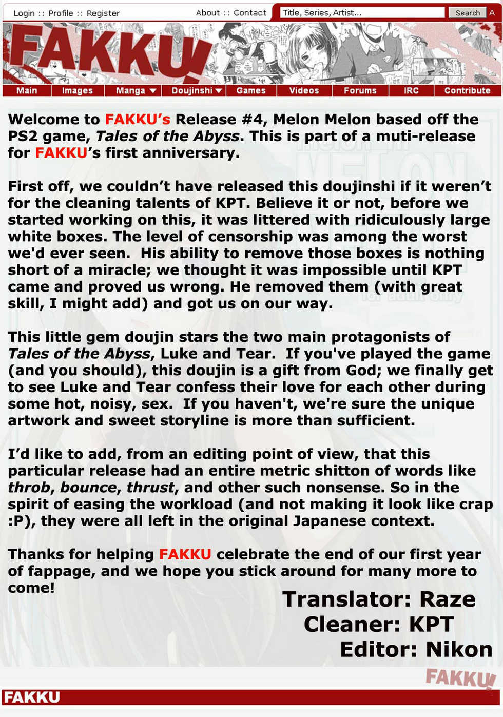 (C70) [Mahirutei (Izumi Mahiru)] Melon ni Melon Melon (Tales of the Abyss) [Polish] - Page 4