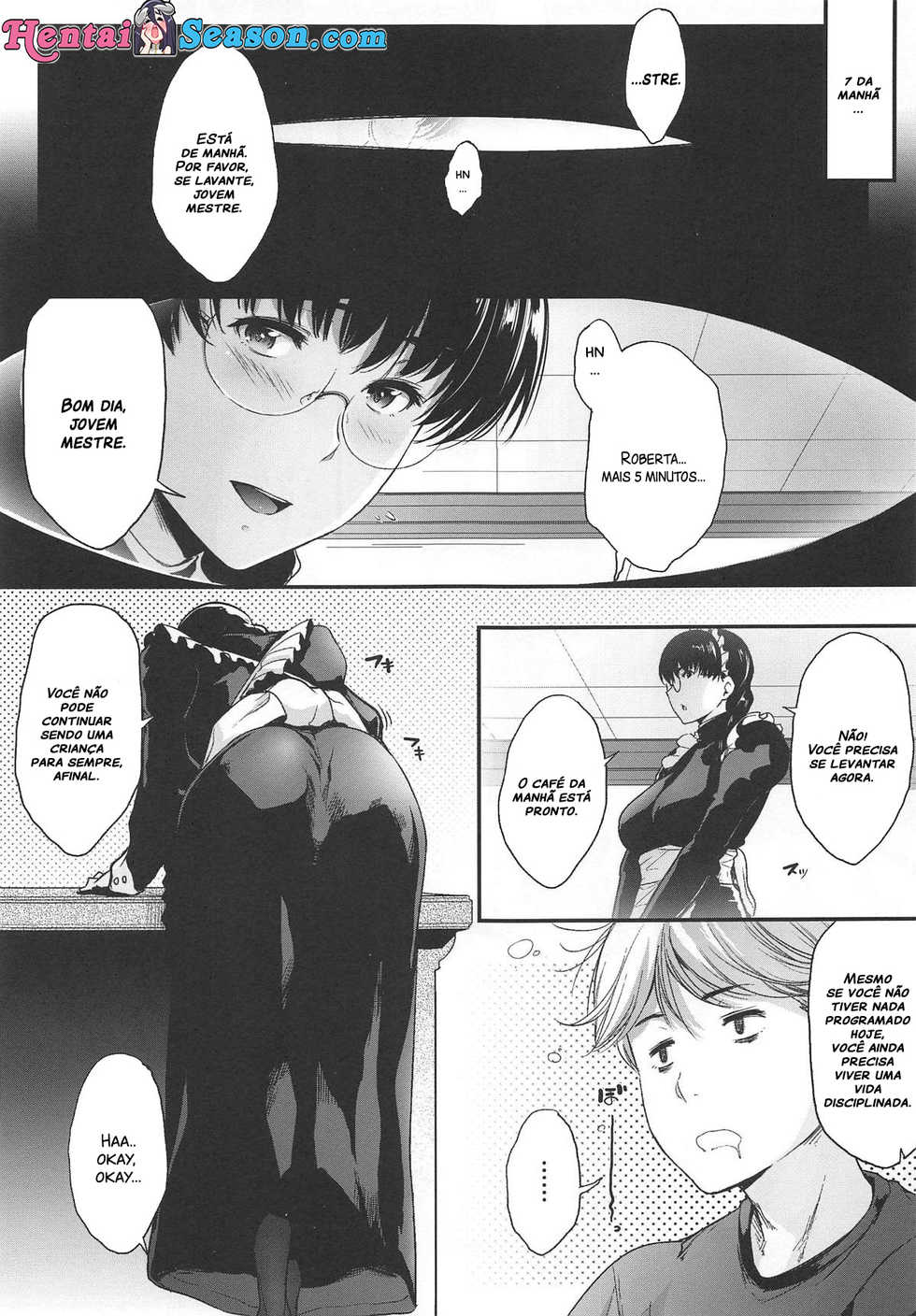 (C96) [O.S (Barlun)] Waka-sama to Maid (Black Lagoon) [Portuguese-BR] - Page 4