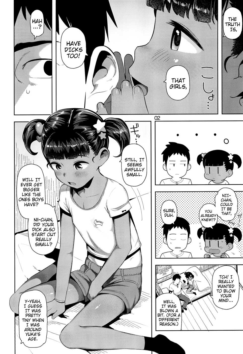 (C96) [Manmaru Hoppe (Yawaraka Midori)] Yuka-chan no Naisho | Yuka-chan's Secret [English] {Mistvern} - Page 4