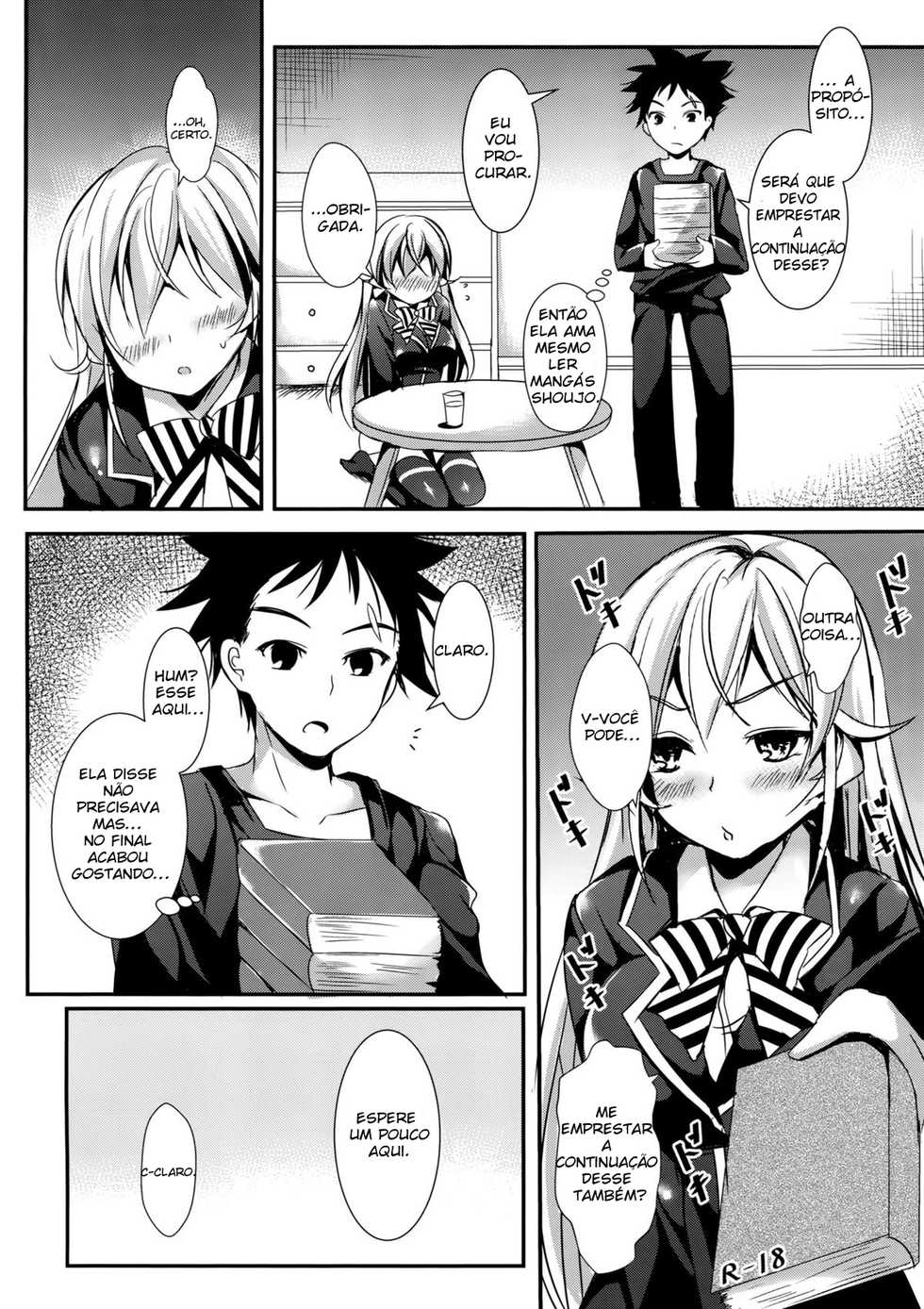 (C88) [Apple Effect (MurasakiO)] Erina to Shoujo Manga (Shokugeki no Soma) [Portuguese-BR] - Page 3