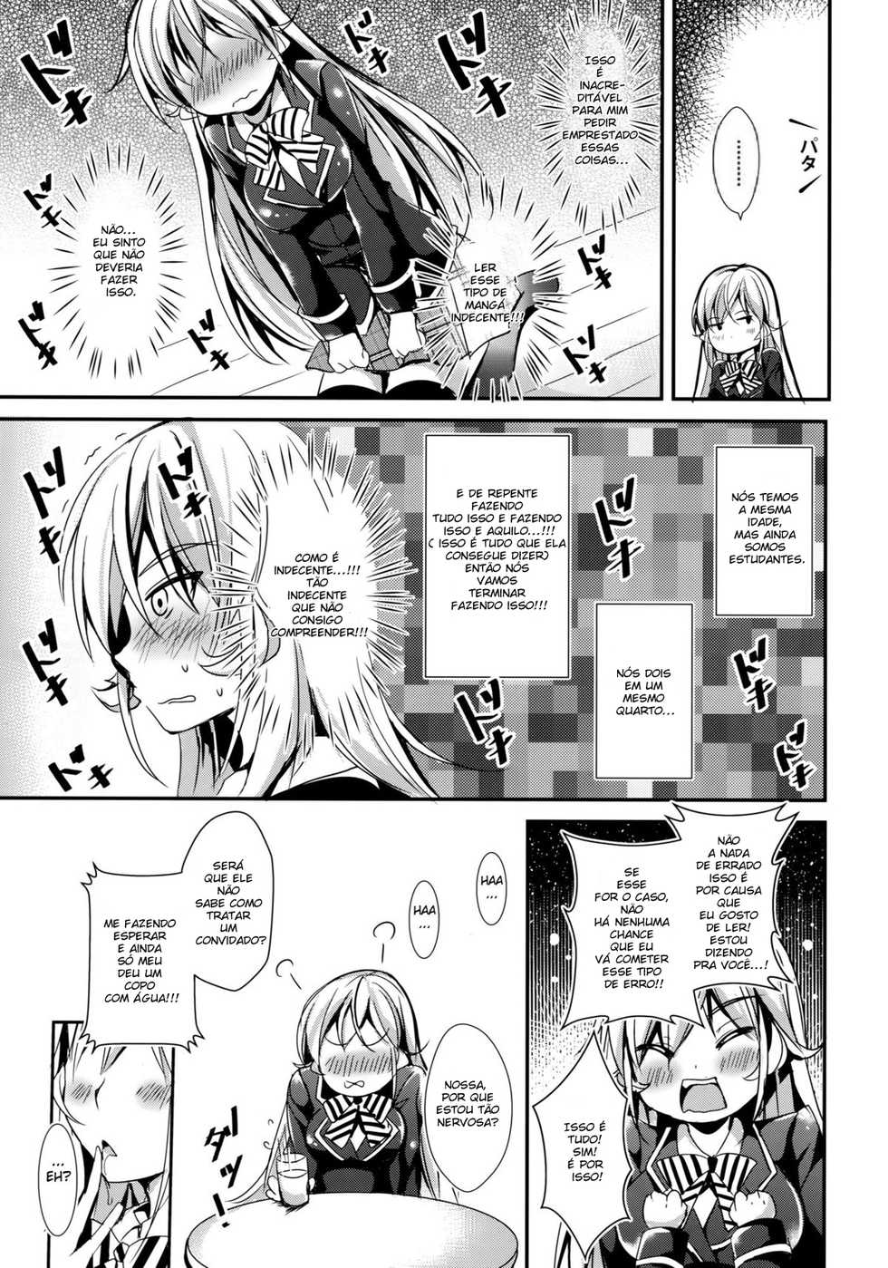 (C88) [Apple Effect (MurasakiO)] Erina to Shoujo Manga (Shokugeki no Soma) [Portuguese-BR] - Page 4