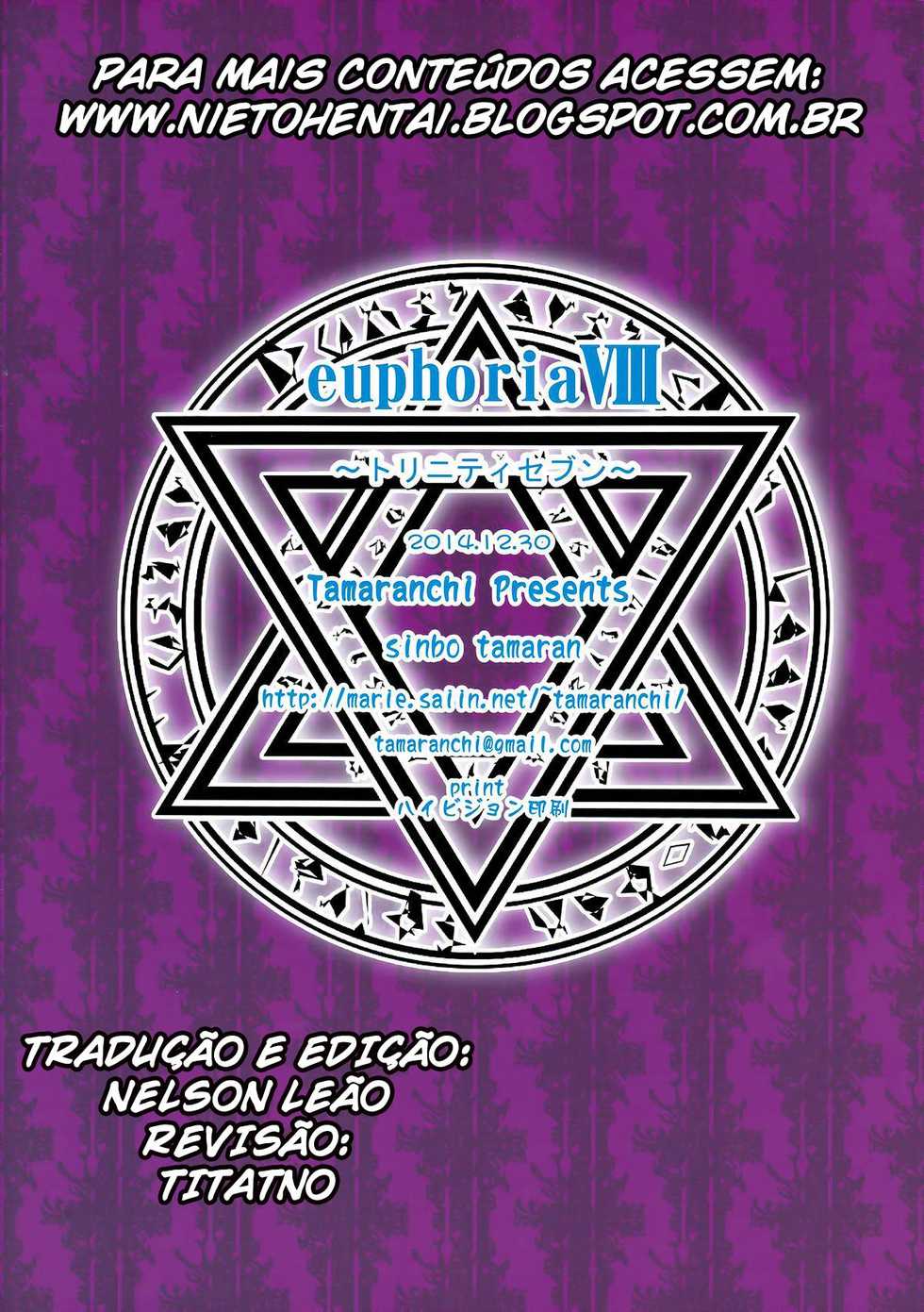(C87) [Tamaranchi (Sinbo Tamaran)] euphoria VIII ~Trinity Seven~ (Trinity Seven) [Portuguese-BR] - Page 16