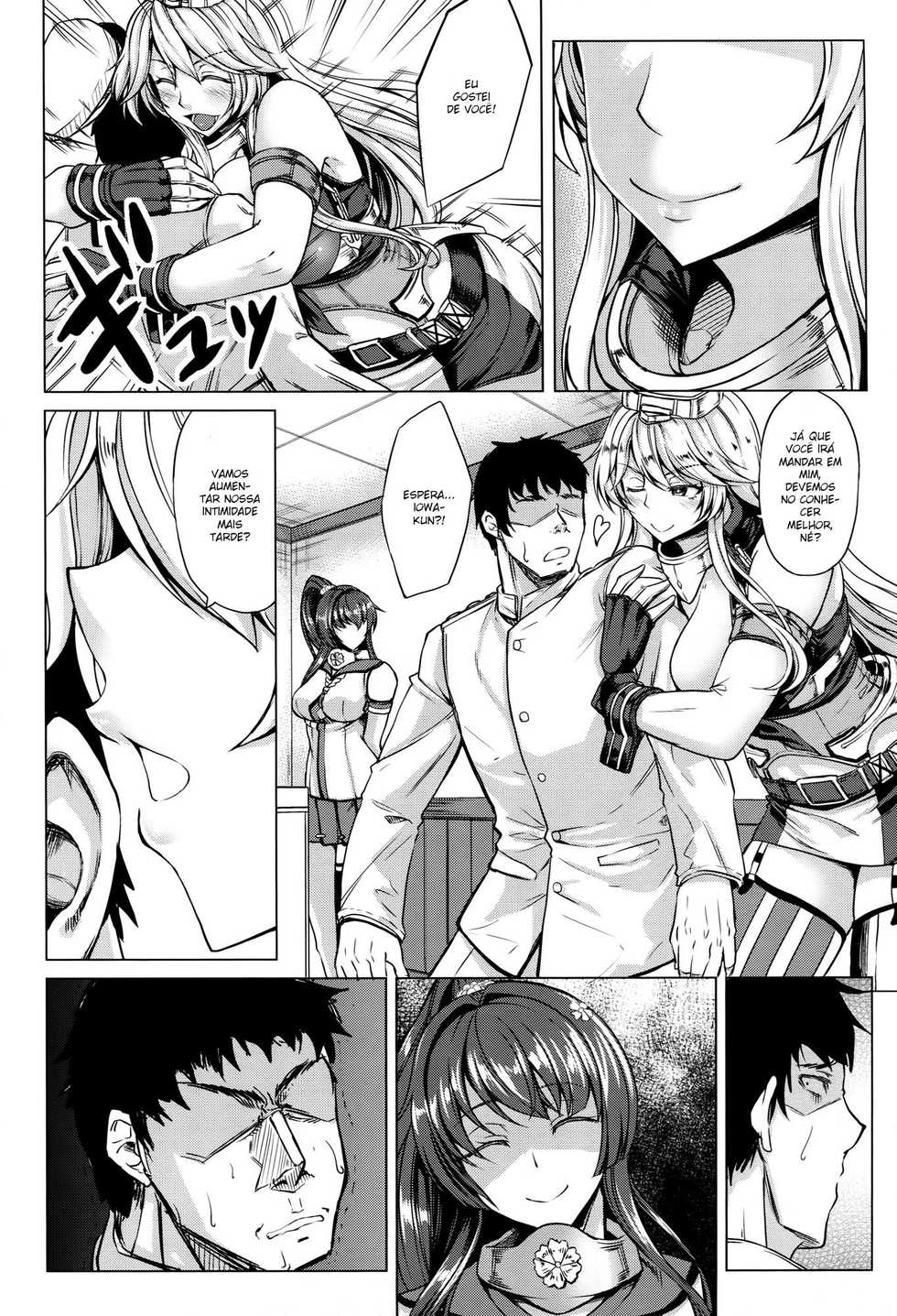 (COMIC1☆10) [Nanakorobi Yaoki (kinntarou)] Tobikkiri no Senkan VS Senkan (Kantai Collection -KanColle-) [Portuguese-BR] - Page 3