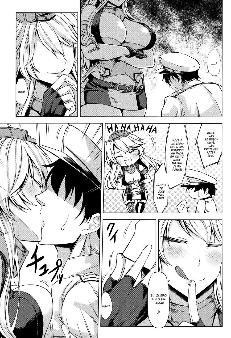 (COMIC1☆10) [Nanakorobi Yaoki (kinntarou)] Tobikkiri no Senkan VS Senkan (Kantai Collection -KanColle-) [Portuguese-BR] - Page 6