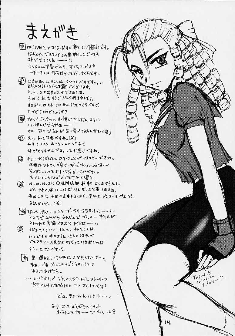 [DARK SIDE-G (Munrokun, TEI-OH “K” TAKAMURO)] Meiki Bloomer Yogurt 2 (Street Fighter) - Page 3