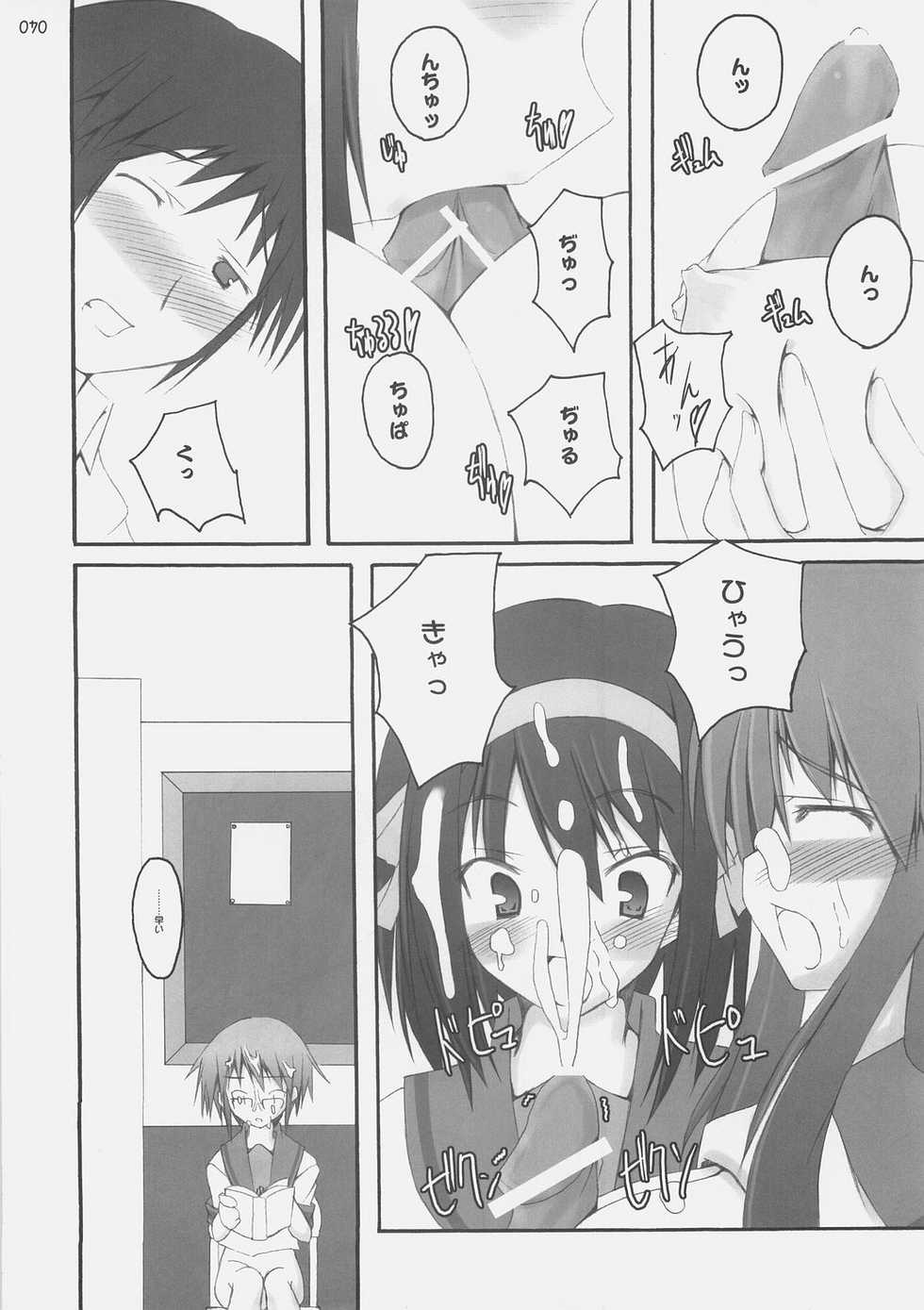 (C70) [SUGARCAKE (Takayoshi, Yu-ki)] fetish kiss / Suzumiya Haruhi no... (KiMiKiSS, Suzumiya Haruhi no Yuuutsu) - Page 36