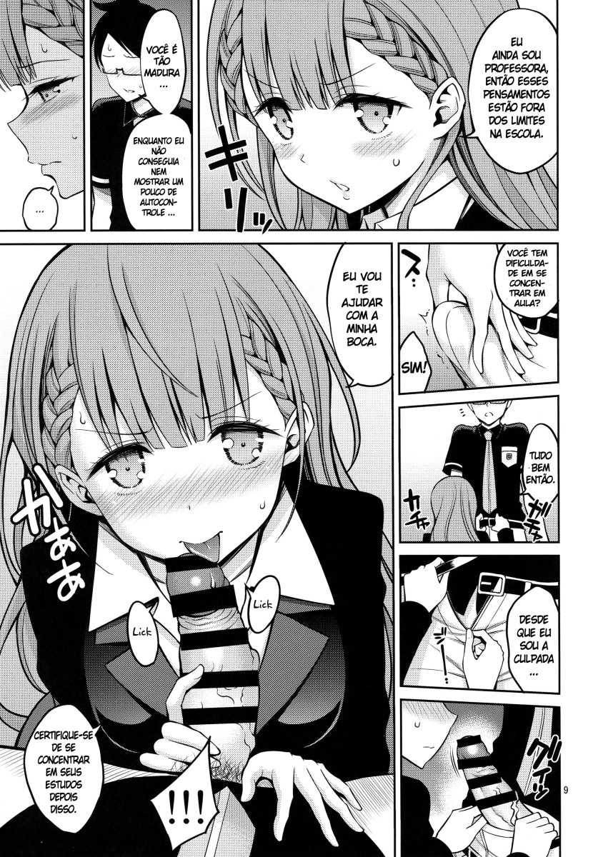 (COMIC1☆15) [Popochichi (Yahiro Pochi)] Kirisu Sensei wa Gaman ga Dekinai (Bokutachi wa Benkyou ga Dekinai) [Portuguese-BR] - Page 8