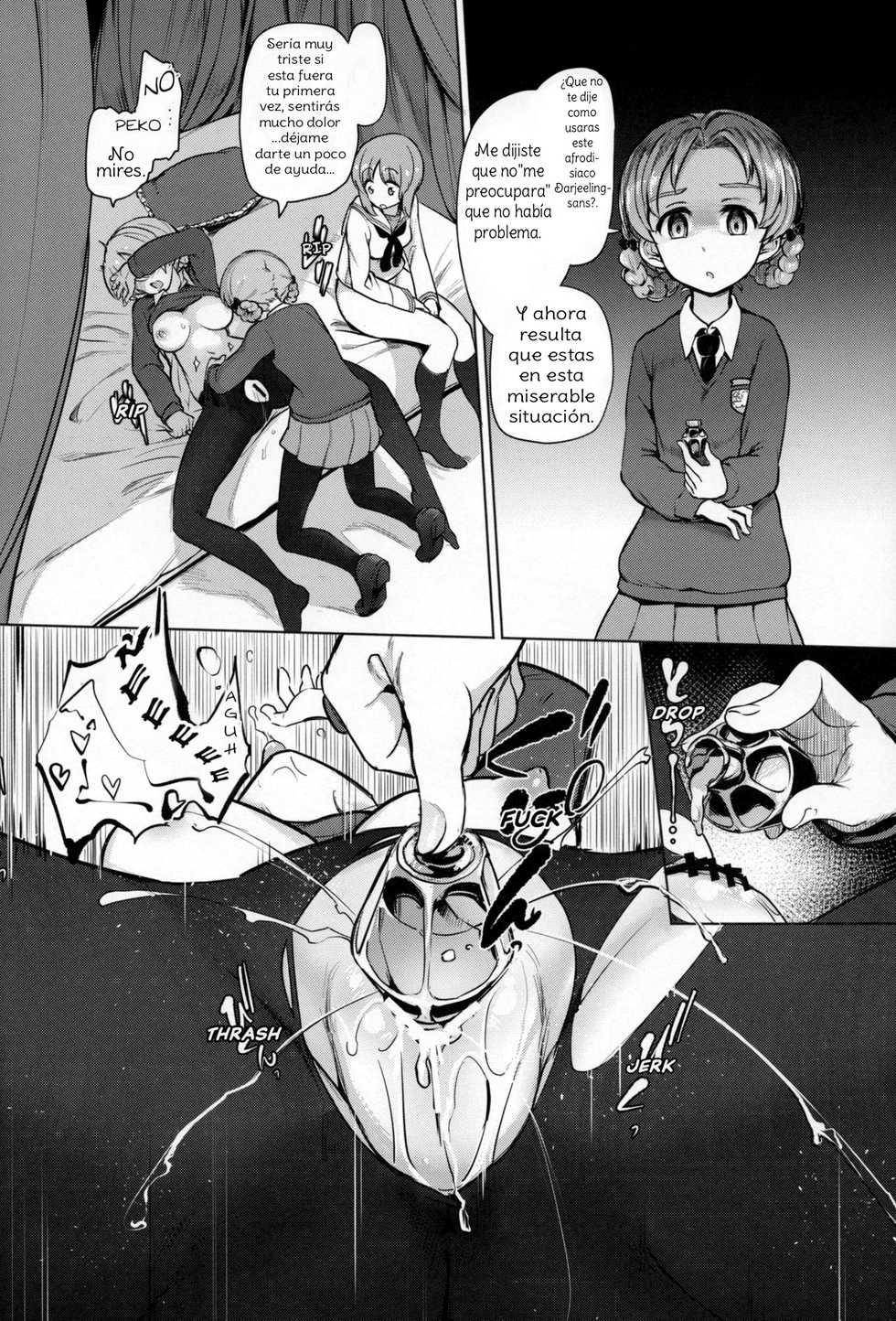 [Yakitate Jamaica (Aomushi)] Chinpo Yakuza Miporin 4 Koucha Kairaku Choukyou Hen | Chinpo Yakuza Miporin 4 Black Tea Slave Training (Girls und Panzer) [Spanish] [Amaterasu] [2019-08-24] - Page 11