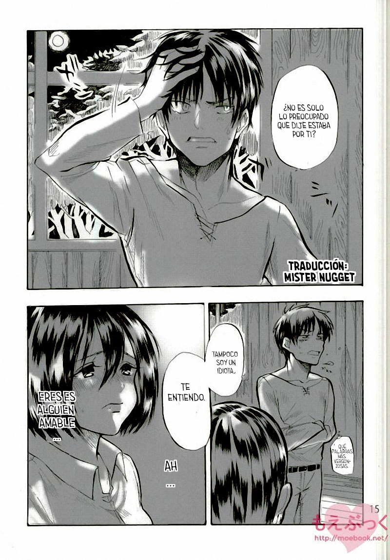 [Haicara (Yukiko)] Muchi na Watashi ni Amai Kiss o (Shingeki no Kyojin) [Spanish] [Mr. Nugget] - Page 14