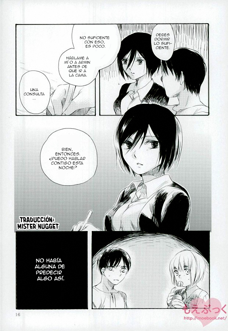 (Dai 3 Kai Hekigai Chousa Haku) [FURACHI (Yaegashi, Yukiko, Kanae)] Eren ga Mikasa ni Sukihoudai | Eren quiere a Mikasa (Shingeki no Kyojin) [Spanish] [Mr. Nugget] - Page 16