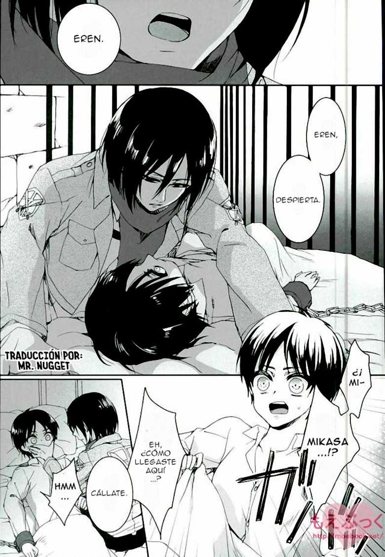 (FALL OF WALL2) [Aimaimoko (Saotome Mokono)] Eren, Aishiteru. Zenpen | Te amo, Eren Parte 1 (Shingeki no Kyojin) [Spanish] [Mr. Nugget] - Page 6