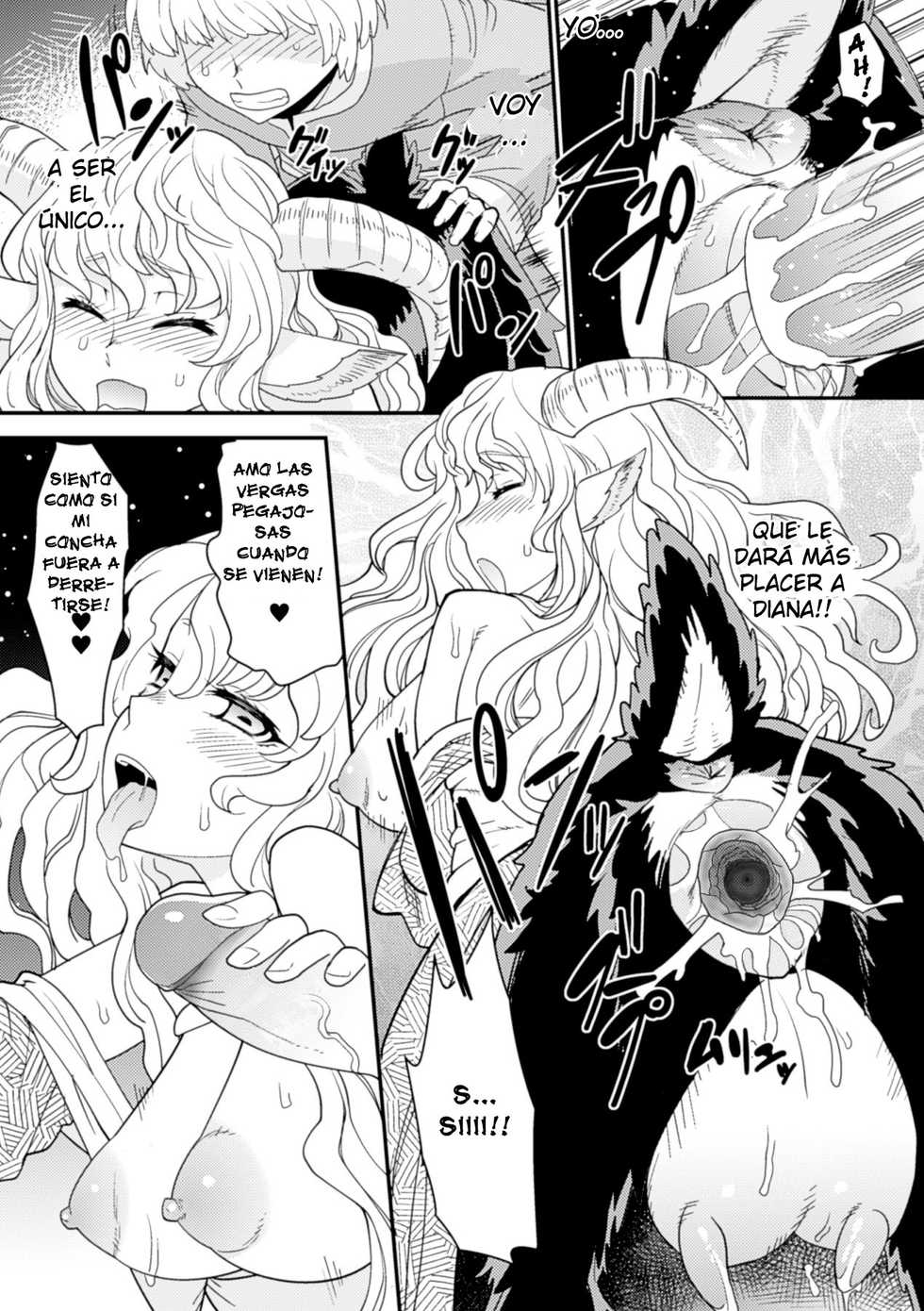 [Kuroshiki] Tokimeki Sabbath | Throbbing Sabbath (Bessatsu Comic Unreal Monster Musume Paradise Digital Hen Vol. 6) [Spanish] [Luis-san] [Decensored] [Digital] - Page 14