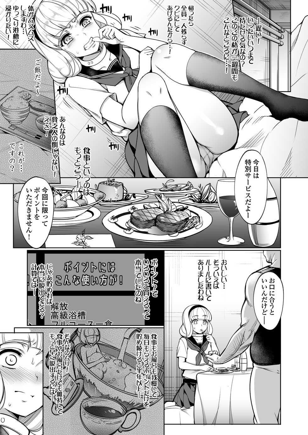 [Inukamedou (Ushino Naka)] Kankin Reijou ~Nukedasu Tame ni Pride o Sute Chitai no Kagiri o Tsukusu~ - Page 7