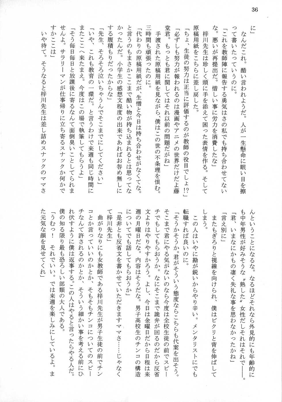 (C96) [Mado no shiru Fuukei (Wazumikan, Tousen)] Bitch!? Na Gyaru wa Seiyoku no Mama ni - Page 38
